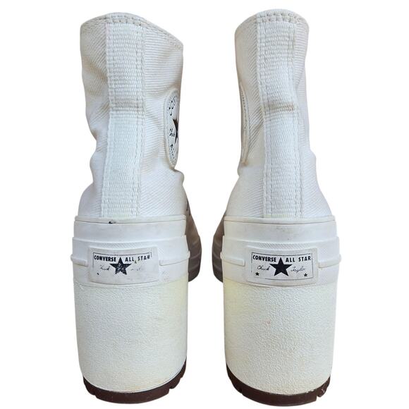 Converse Chuck 70 De Luxe Heels Womens 7 White Canvas Platform High Tops A05348C - Picture 11 of 12